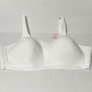 Lane Bryant Cacique 50B Lightly Lined No Wire Bra White NWT